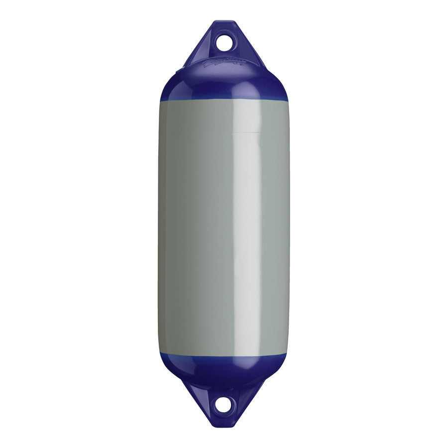 F-2 Standard Polyform Boat Fender Blue Ropehold - Grey