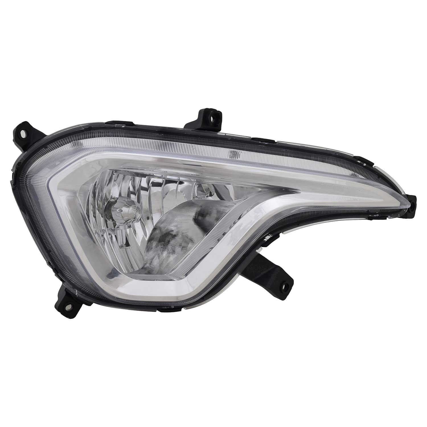 Right TYC Fog Light Assembly Compatible with 2013-2016 Hyundai Santa Fe