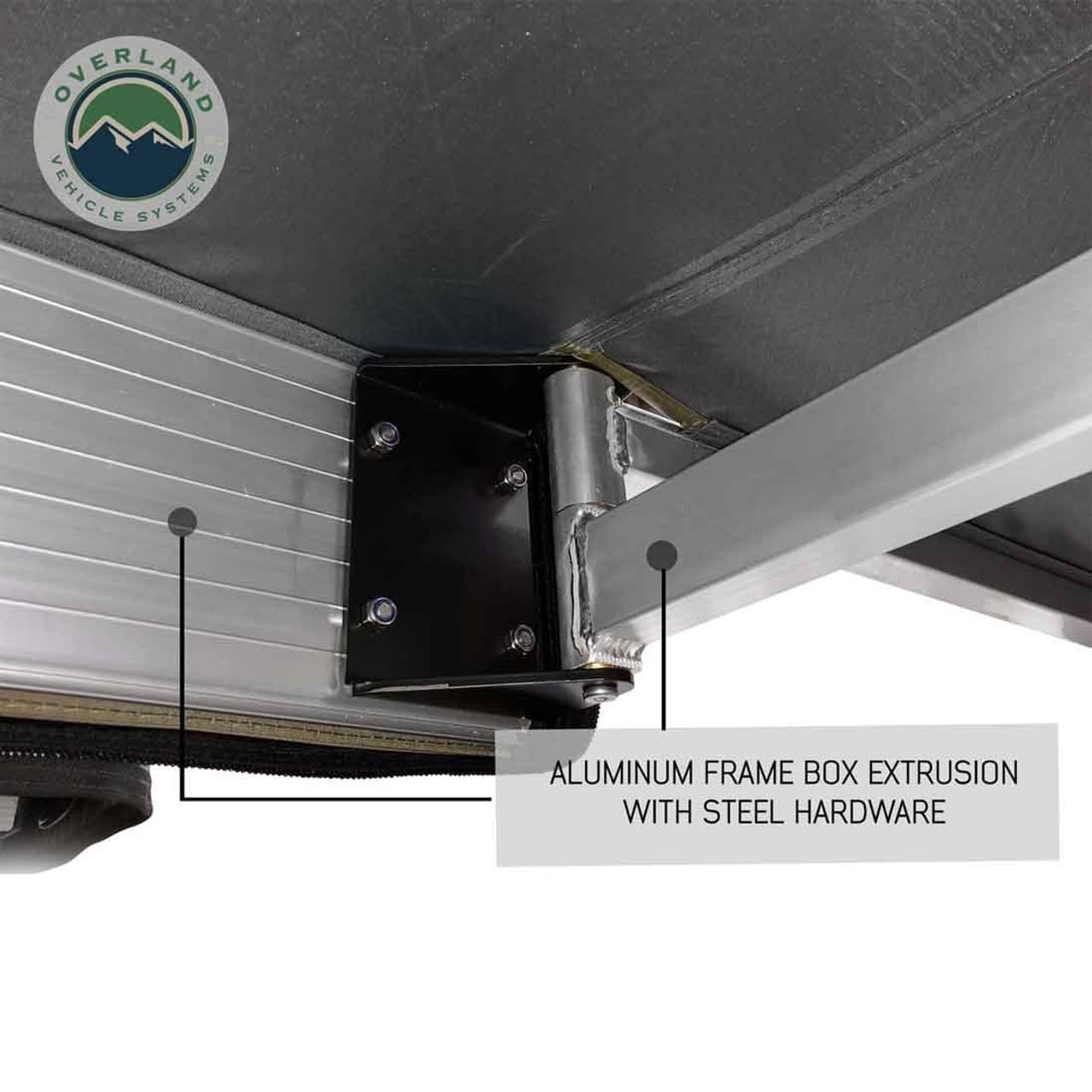 270° OVS HD Nomadic Awning Drive Size— 129 sq ft, Pole-Free, Waterproof Ripstop, Dark Grey Color, 4-Year Warranty - 19519907