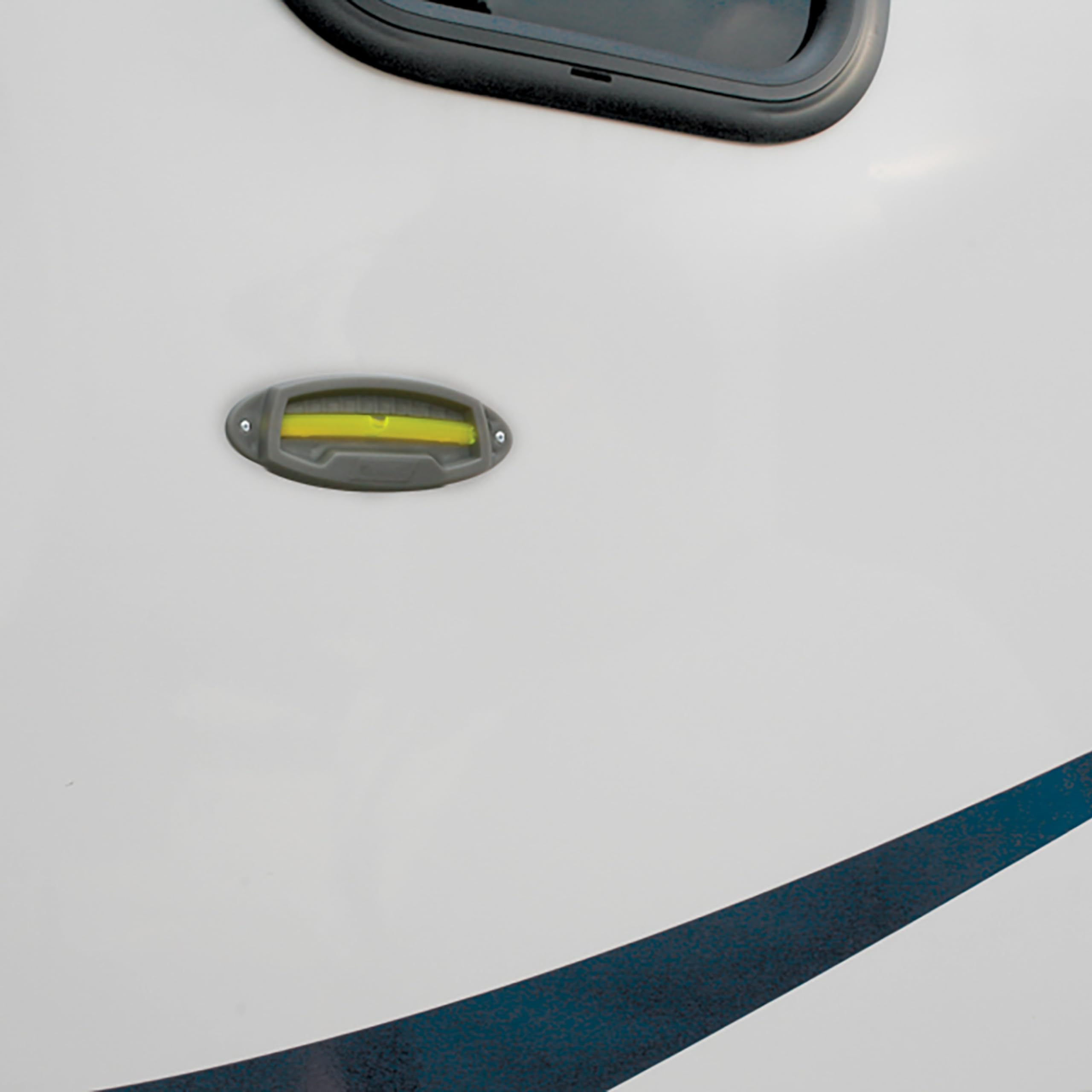 Camco Bubble Levels Utility Trailer - Features Graduated Markings for Easy RV Leveling - Easy Install w/Screws or Self-Adhesive Tape - 2-Pack (25503)