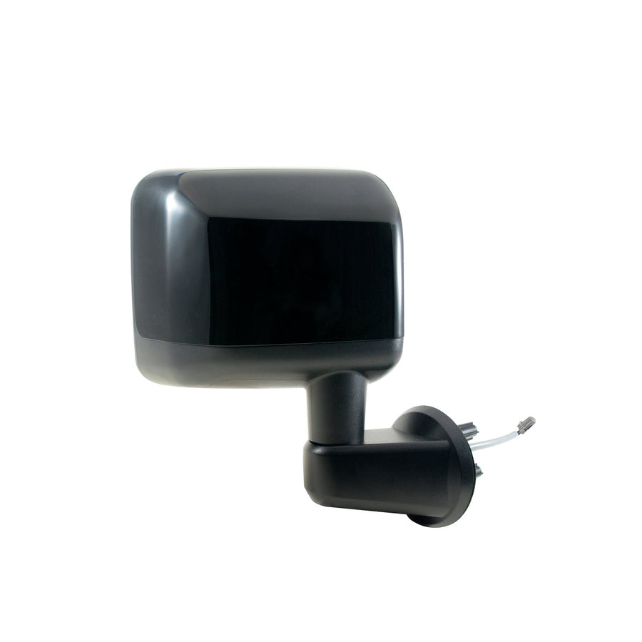 Fit System Mirror Passenger Side for Jeep Wrangler, Textured Black w/PTM Cover, Heated Power, Foldaway