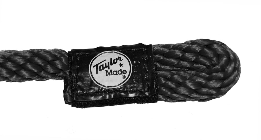 Taylor Made Fender Lines Loc Fender 3/8"D x 6'L, Rot-Resistant, Pre-Spliced, Professionally Finished End, Black - 2020108455