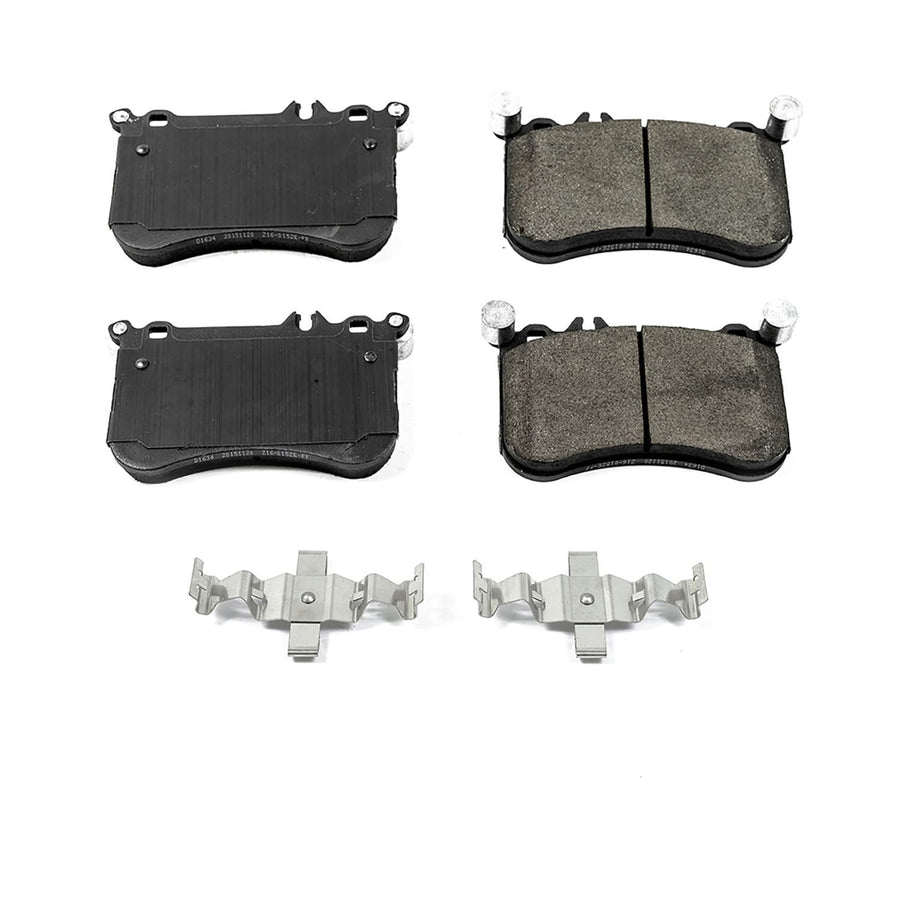 Power Stop Z17 17-1634 Front Ceramic Brake Pads with Hardware For Mercedes-Benz CLS550, Mercedes-Benz E550, Mercedes-Benz GLA45 AMG, Mercedes-Benz SLC43 AMG, Mercedes-Benz SLK55 AMG [Model Specific]