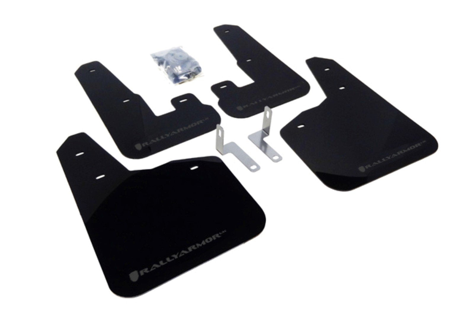Rally Armor Black, Gray MF14-UR-BLK/GRY Mud Flap with Logo (2010+ Subaru Legacy UR), 1 Pack