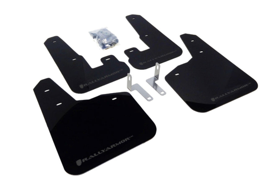 Rally Armor Black, Gray MF14-UR-BLK/GRY Mud Flap with Logo (2010+ Subaru Legacy UR), 1 Pack