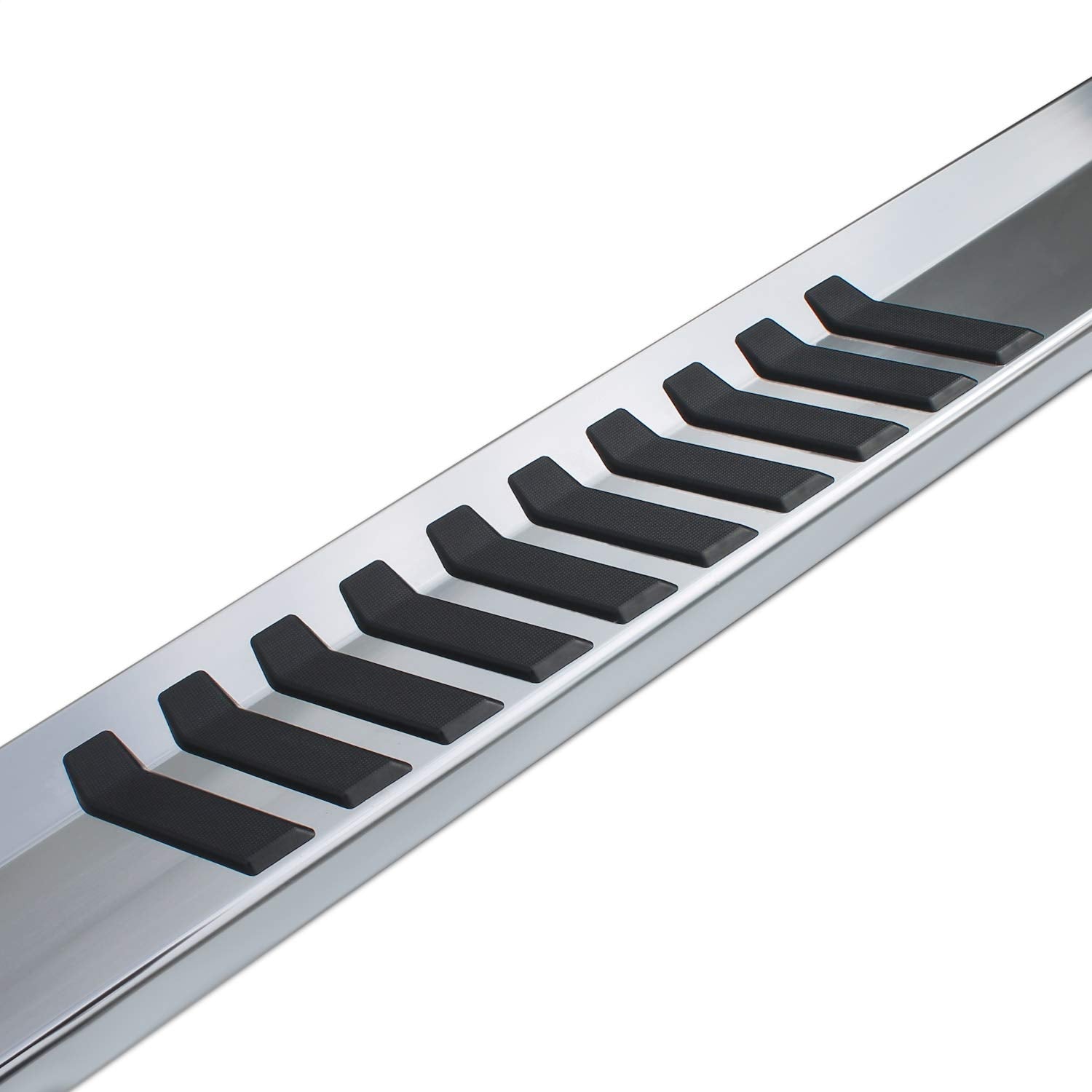 6 in. Raptor 1756-ALM Running Boards; 56 in; Rocker Panel Mount; Aluminum; Requires Separate Mount Kit;