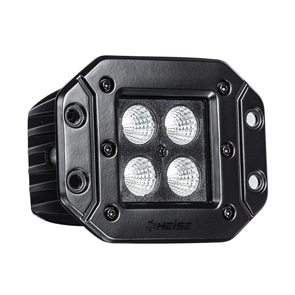 3 Inch Heise Flush Mount 4 LED Cube Flood Light (Blackout Series) (HE-BFMCL2)
