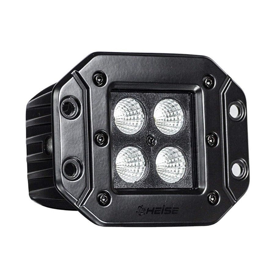 3 Inch Heise Flush Mount 4 LED Cube Flood Light (Blackout Series) (HE-BFMCL2)