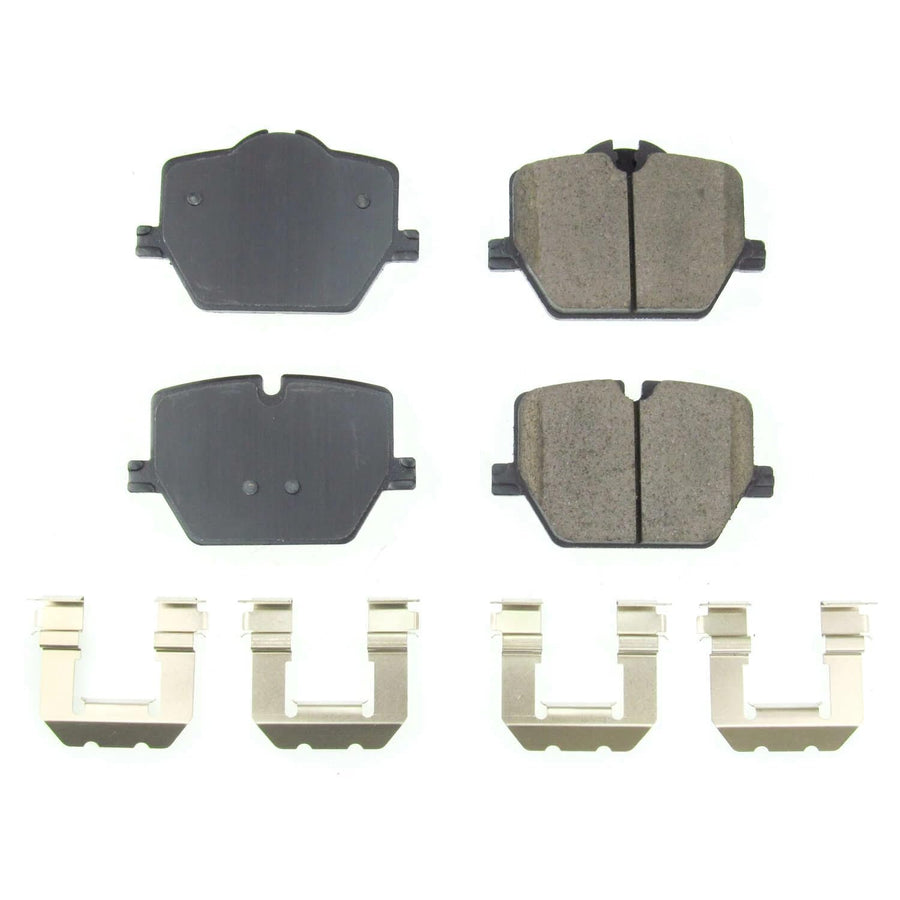 Power Stop Z17 17-2220, Rear Ceramic Brake Pads with Hardware Clean Ride
