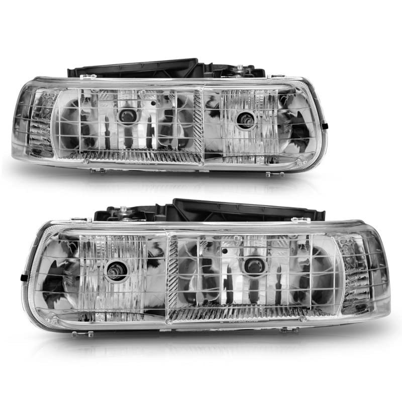 Crystal Headlight Set-Chrome ANZO USA 111011