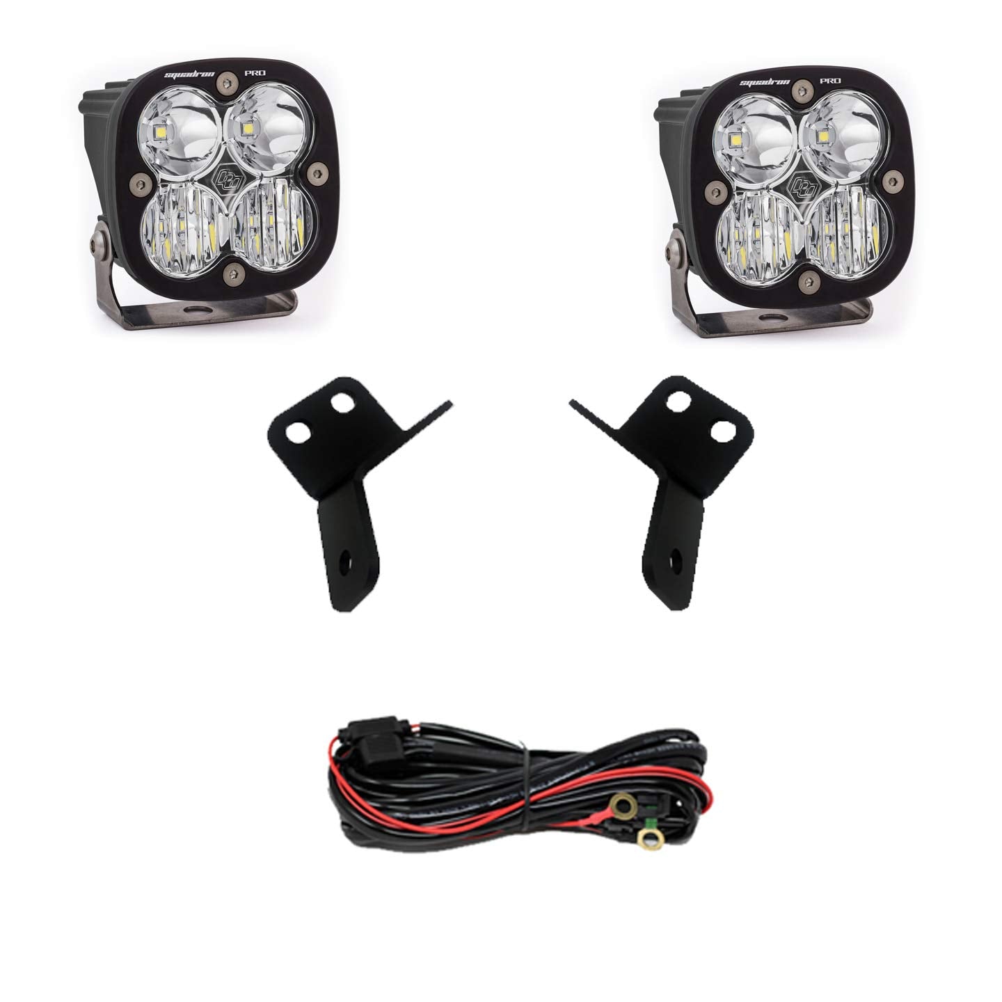 Baja Designs A-Pillar Light Kit Squadron Pro LED for Honda Talon 2019-21 UTV (Driving/Combo; Clear)