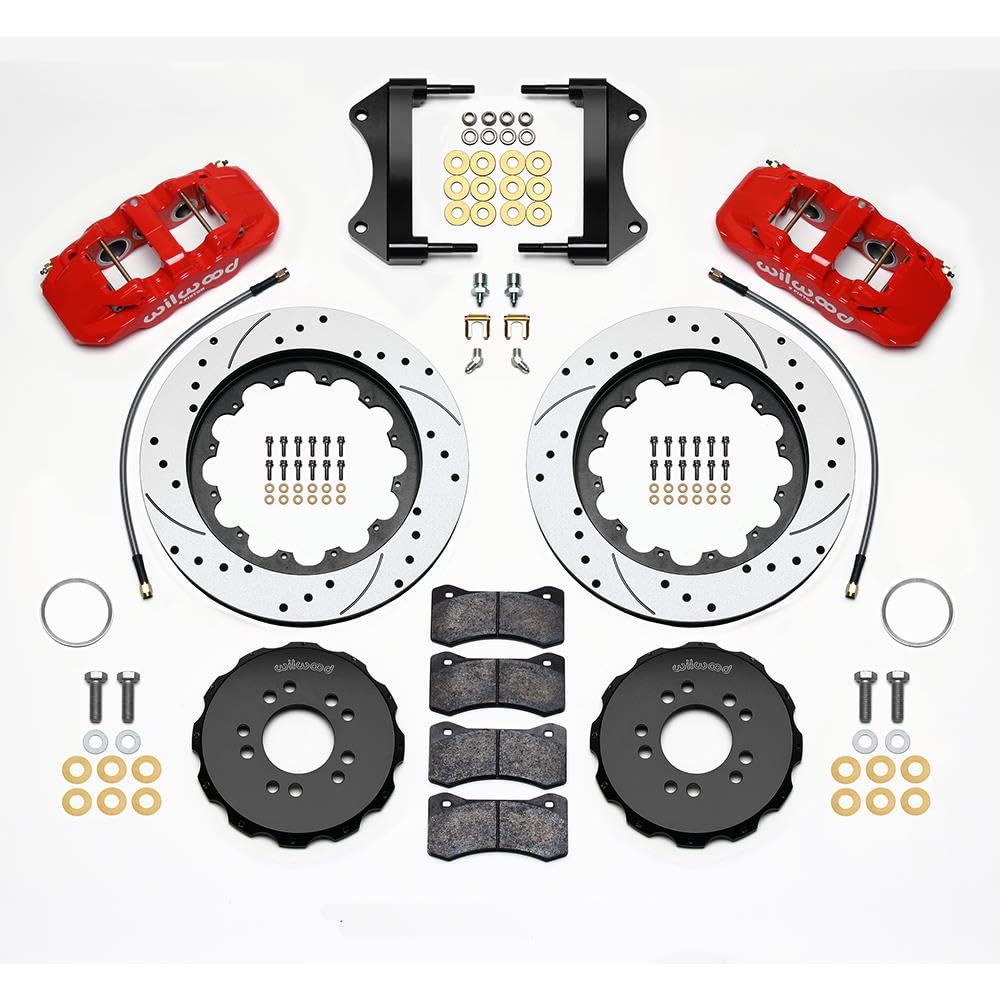 Red AERO6 Front Hat Kit,15.00, Drilled