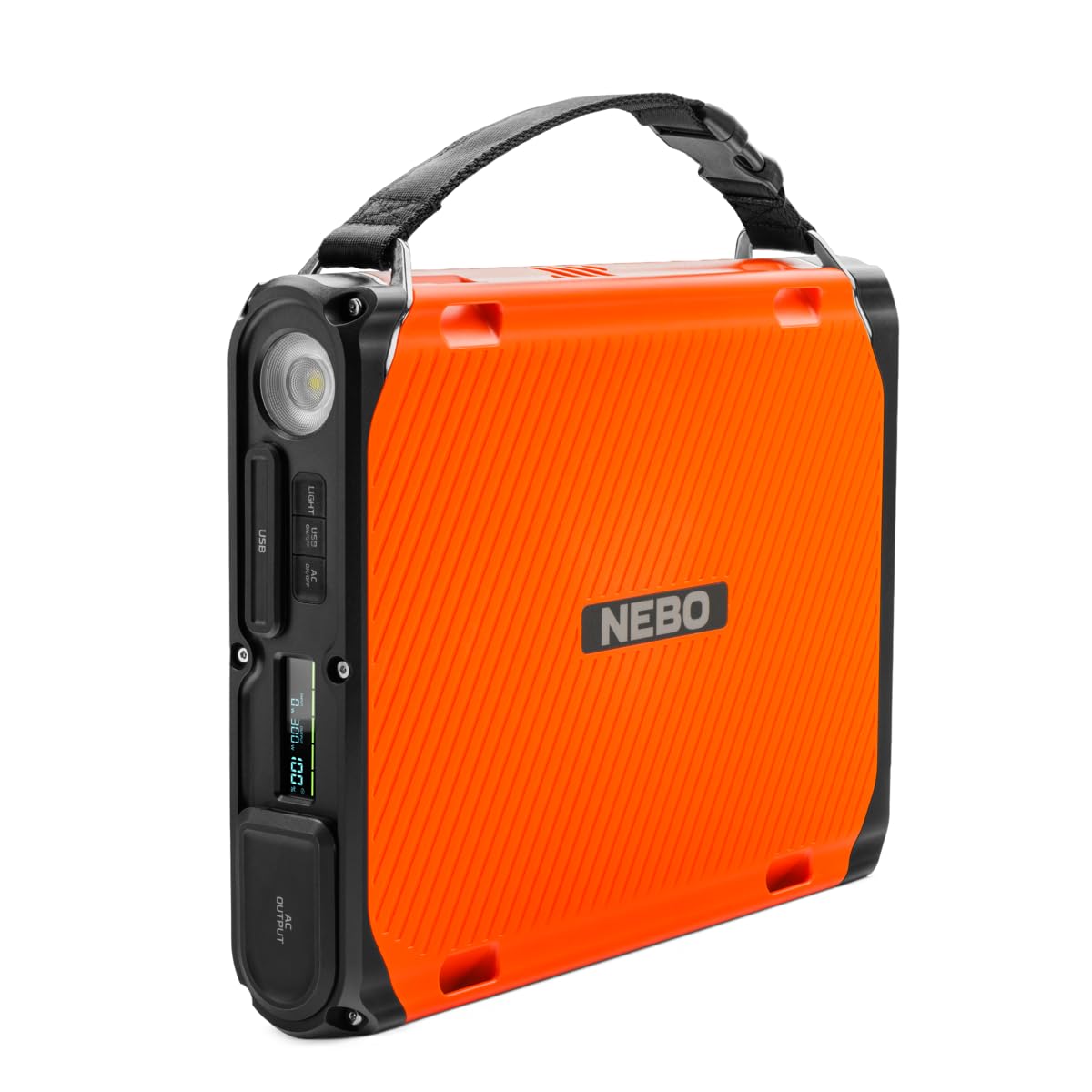 300 Power Station NEBO RAMBLER | 300W Portable Power, 288 Wh Ulta-Slim Profile, 6-Way Multi-Device Charging, Emergency Power Supply, LiFePO4 Rechargeable Battery