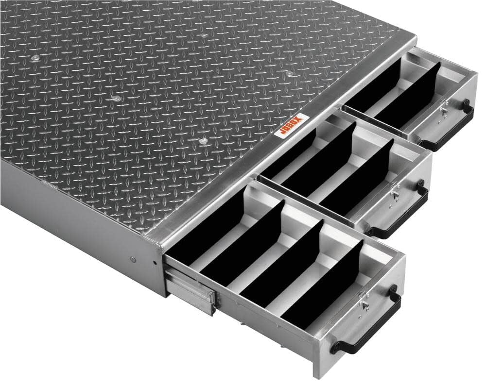 3-Drawer Jobox Heavy-Duty Aluminum Drawer Storage Long - (36" W x 6" H x 50" L)