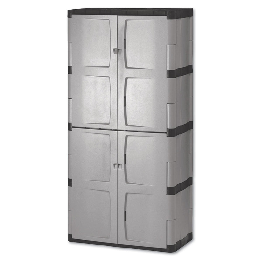 Rubbermaid 72" Mica & Charcoal FG708300MICHR Full Double Door Cabinet