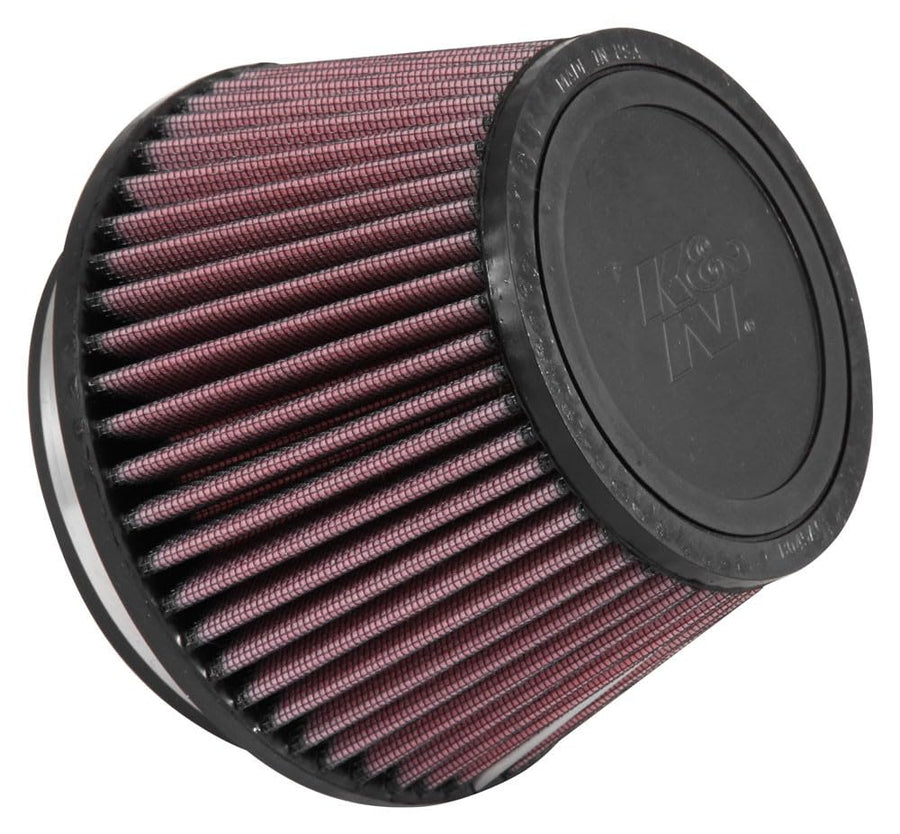 High-Flow K&N Original Lifetime Universal Clamp-On Air Filter: Performance, Premium, Washable: Flange Diameter: 5 In, Filter Height: 4.125 In, Flange Length: 1 In, Shape: Tapered Conical, RU-5163XD