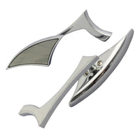Chrome CIPA Motorcycle Modern Line Mirror Kit