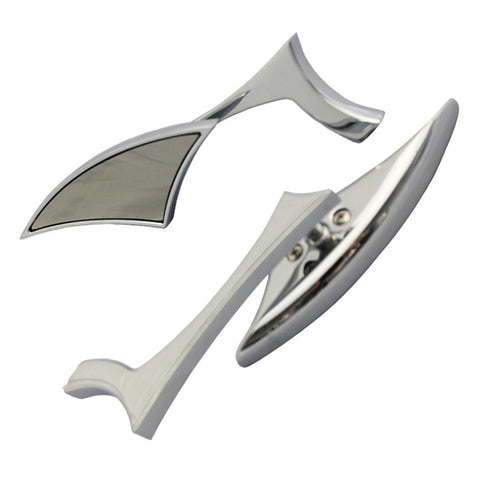 Chrome CIPA Motorcycle Modern Line Mirror Kit