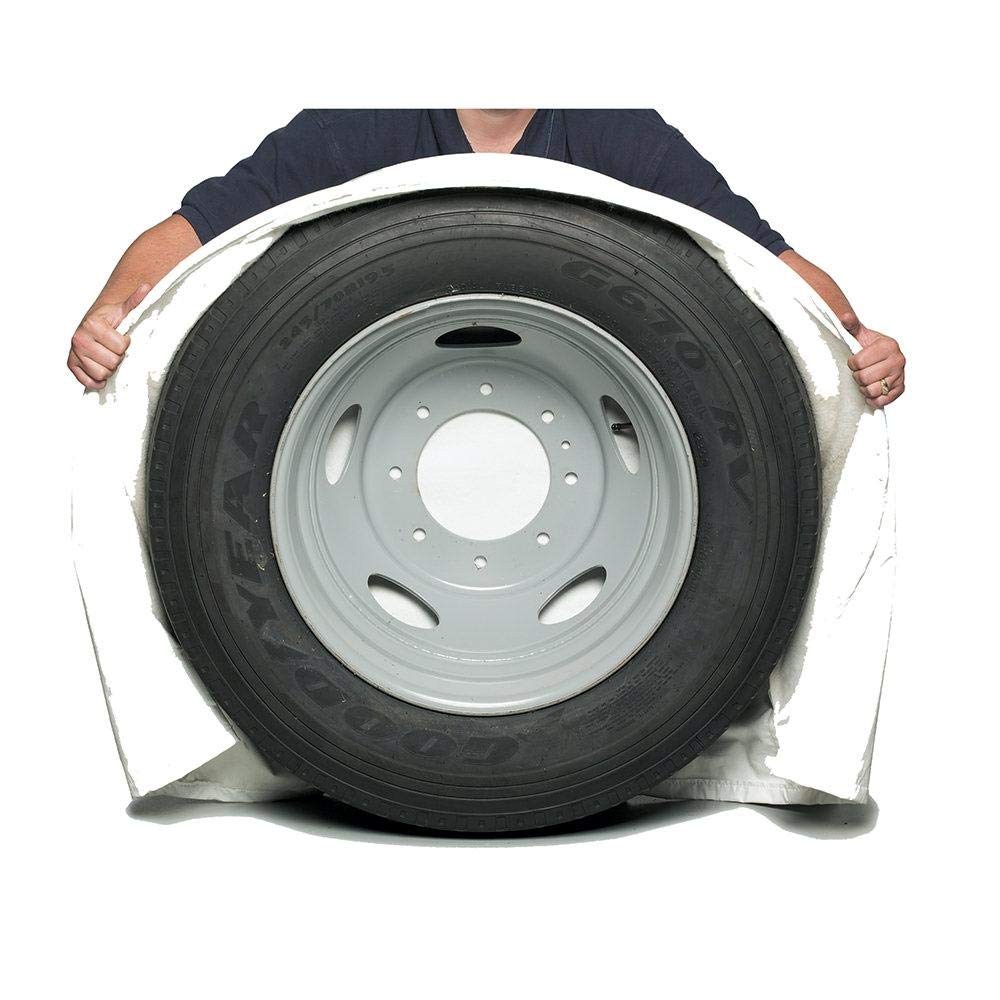 Mini White Snap Ring Tire Saver for Any stored Vehicle - ST7006WH