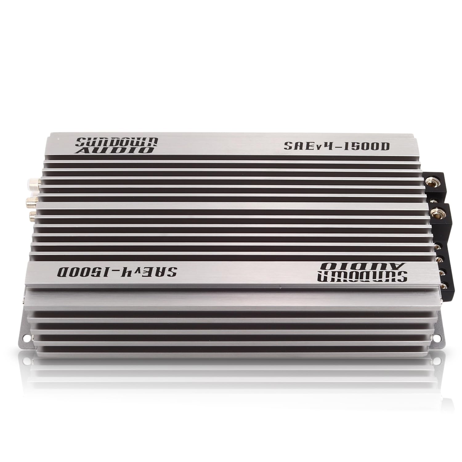 Sundown Audio Class D SAEv4-1500D Monoblock Amplifier - 1500W RMS @ 1? - High-Power Car Subwoofer Amp with Dual MOS-FET, Advanced Filters, Heavy Duty Heat Sink, & Remote Bass Control