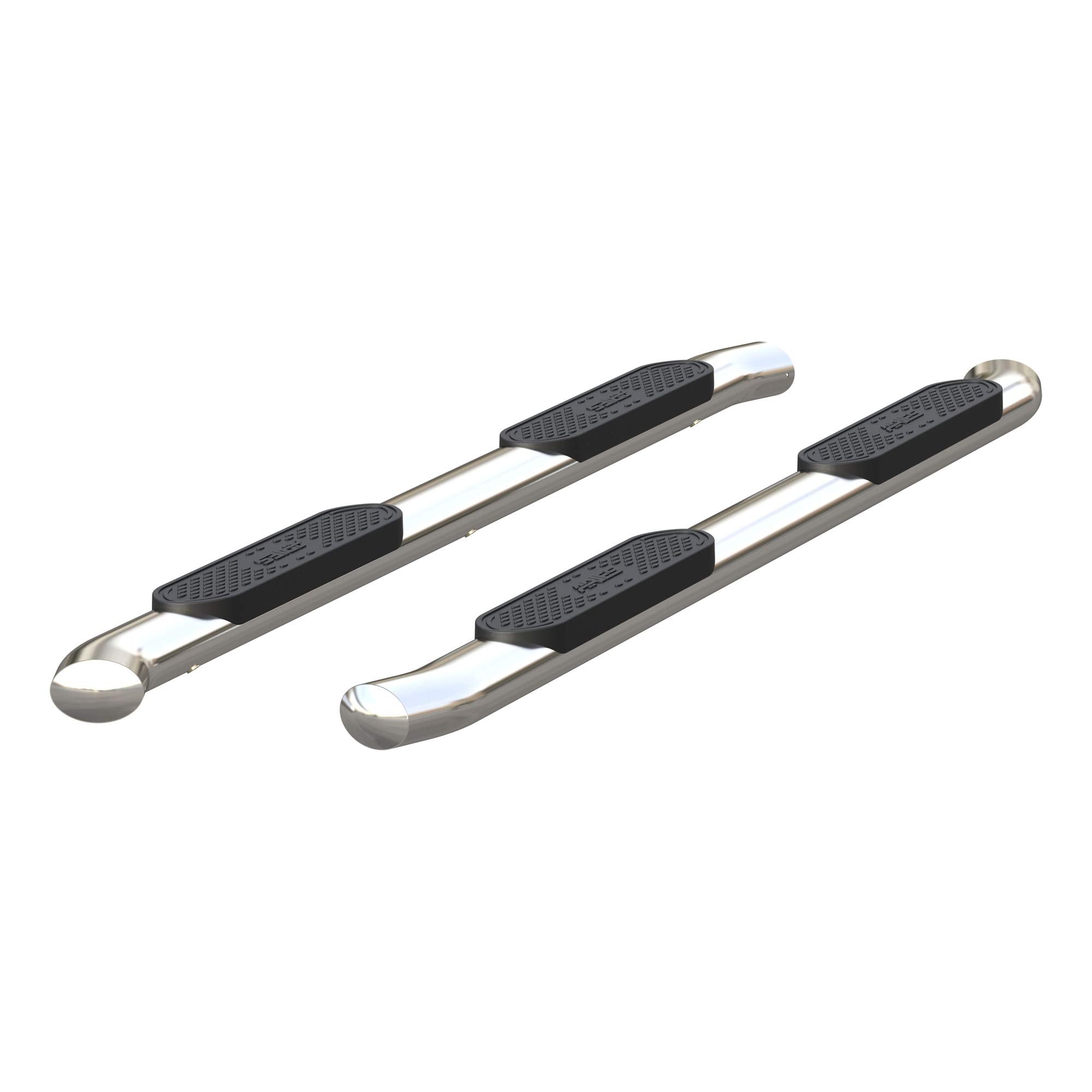 4-Inch Oval ARIES Polished Stainless Steel Nerf Bars, Select Ford Ranger SuperCrew