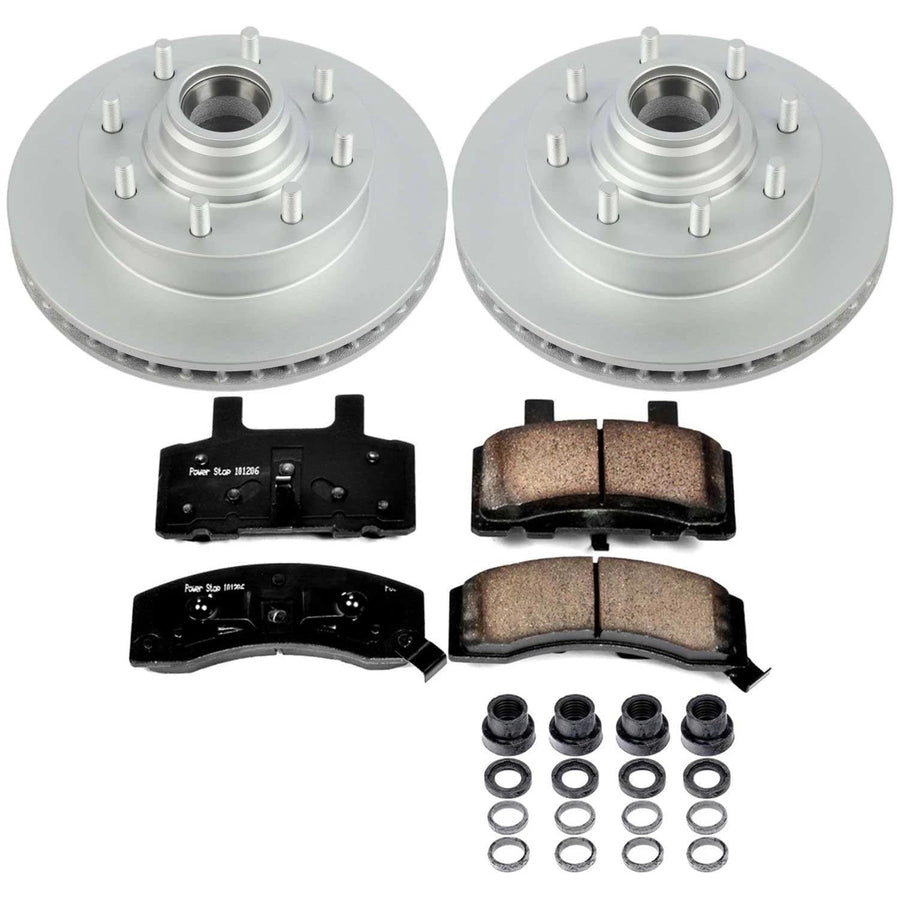 Power Stop Z17 Coated Rotor Front Brake Kit-Coated Brake Rotors & Ceramic Brake Pads