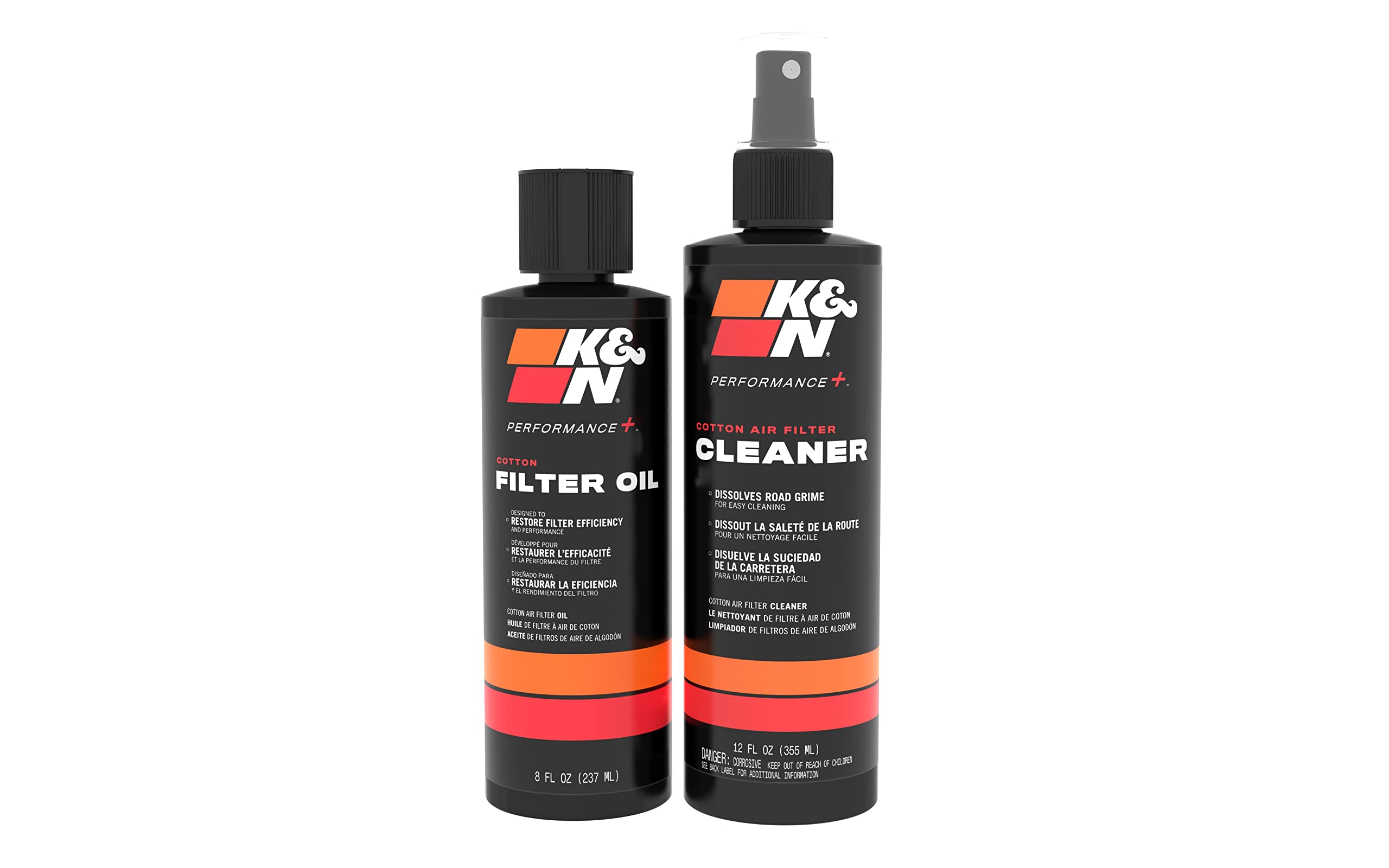 K&N Cleaning Kit Air Filter: Squeeze Bottle Filter Cleaner and Blue Oil Kit; Restores Engine Air Filter Performance; Service Kit-99-5050BL