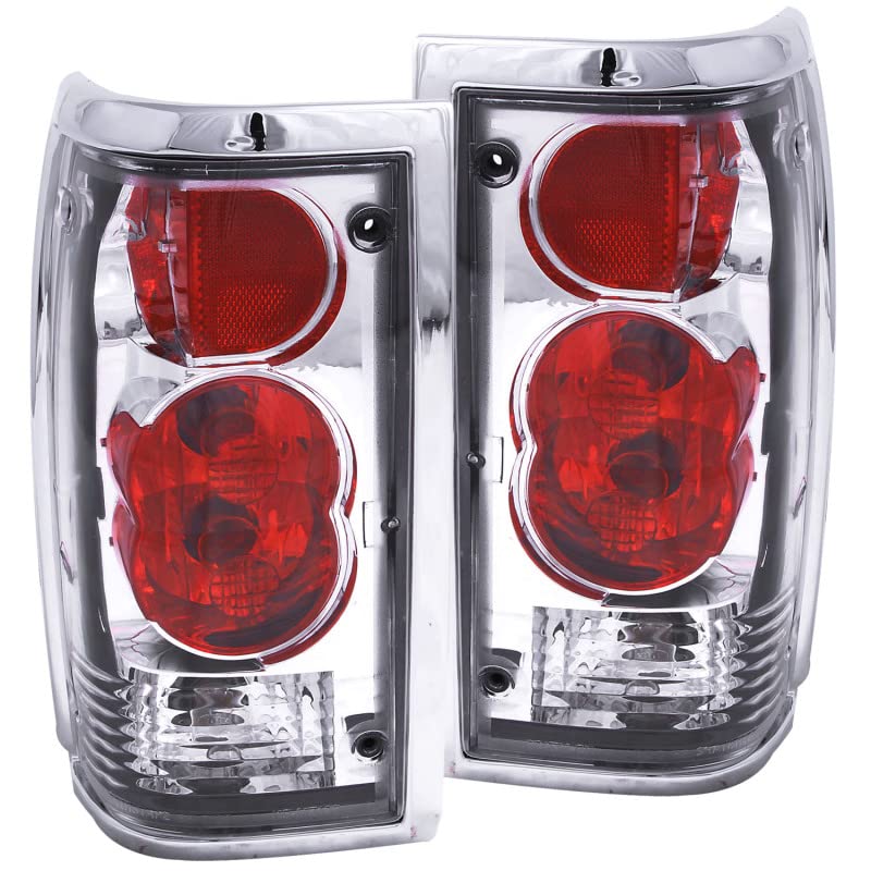 Chrome Euro Tail Light Set-Clear Lens ANZO USA 211111