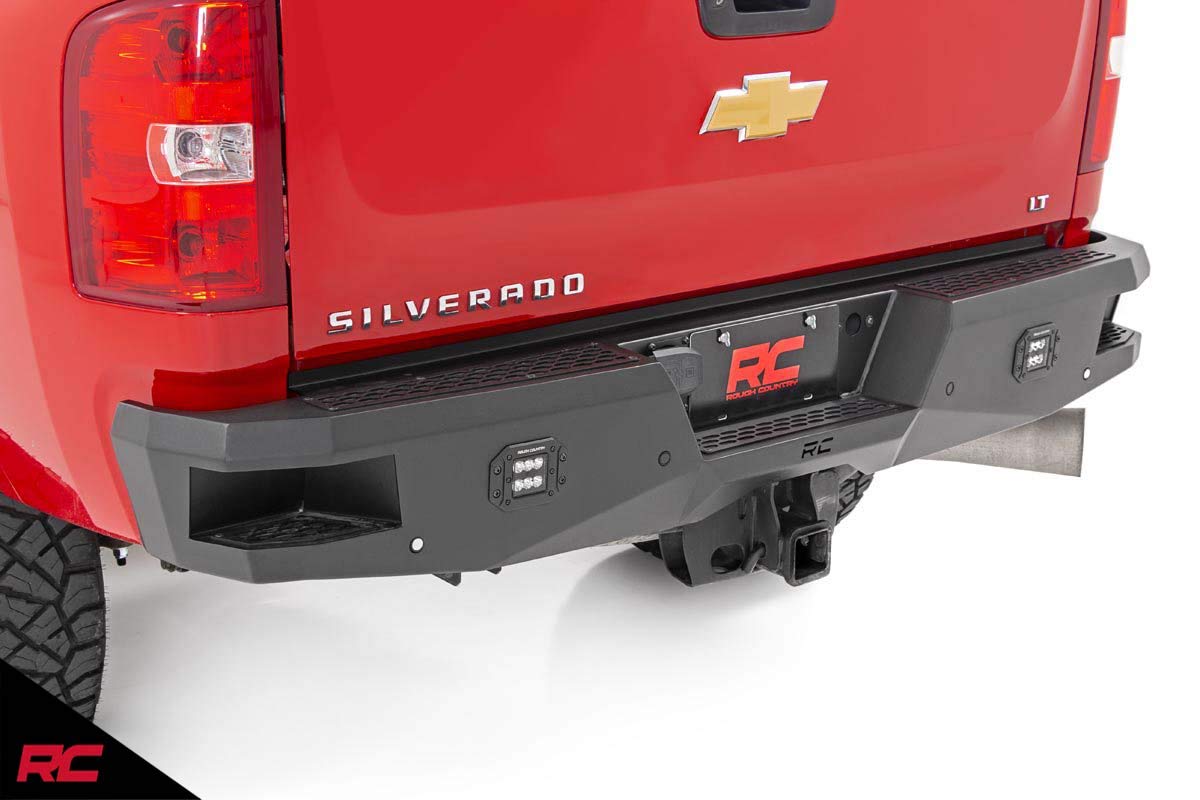 Rough Country LED Heavy Duty Rear Bumper for Chevy Silverado & GMC Sierra 2500HD/3500HD (2011-2019)