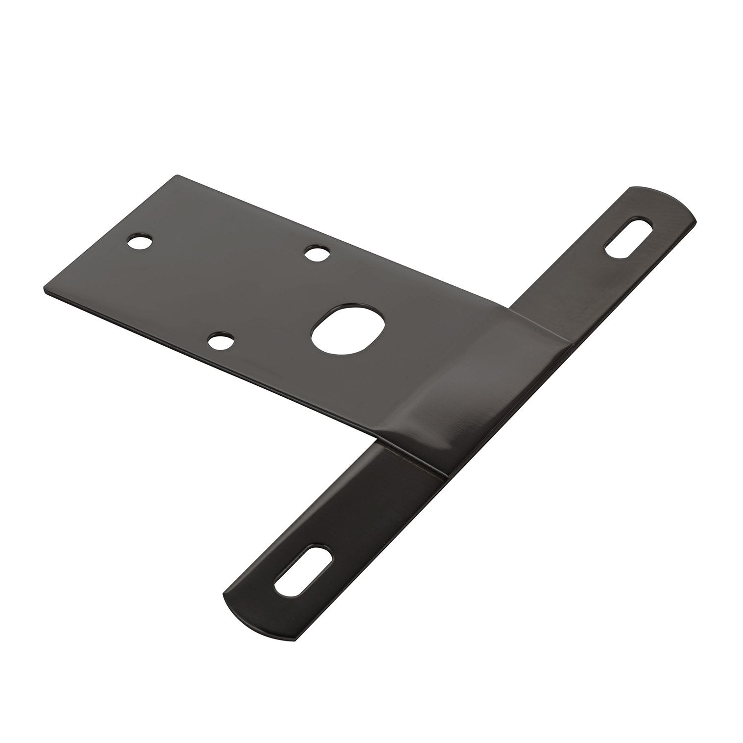 Black License Plate Bracket | Omix-Ada | 11136.03 | OE Reference: 5764216BL | Fits 1976-1986 Jeep CJ5 / CJ7 / CJ8