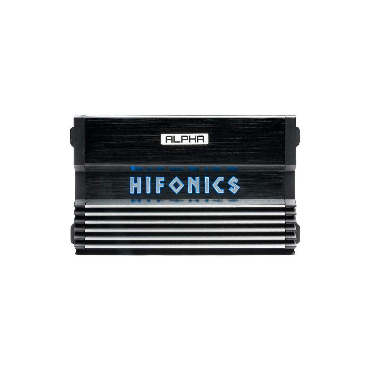 Hifonics A1200.1D Alpha Amplifier – 1000 Watt, Super Class D, Mono, Auto on, Nickel Plated, Remote Control, Aluminum Heat Sink, Silver/Blue