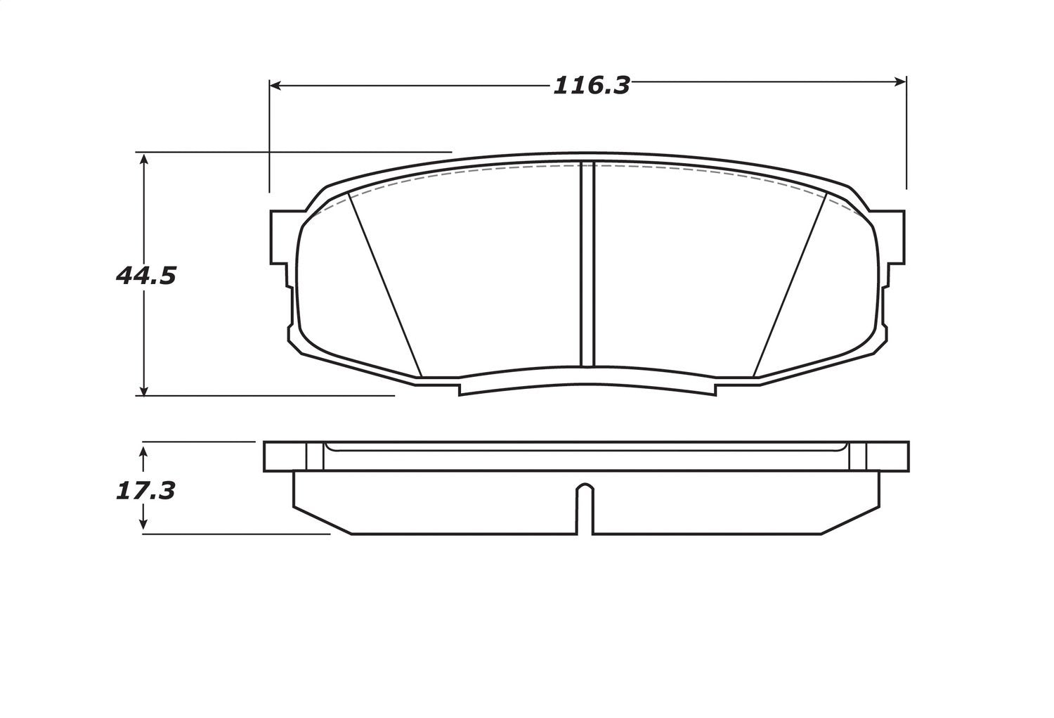Rear StopTech 308.13040 Brake Pads with Shims and Hardware