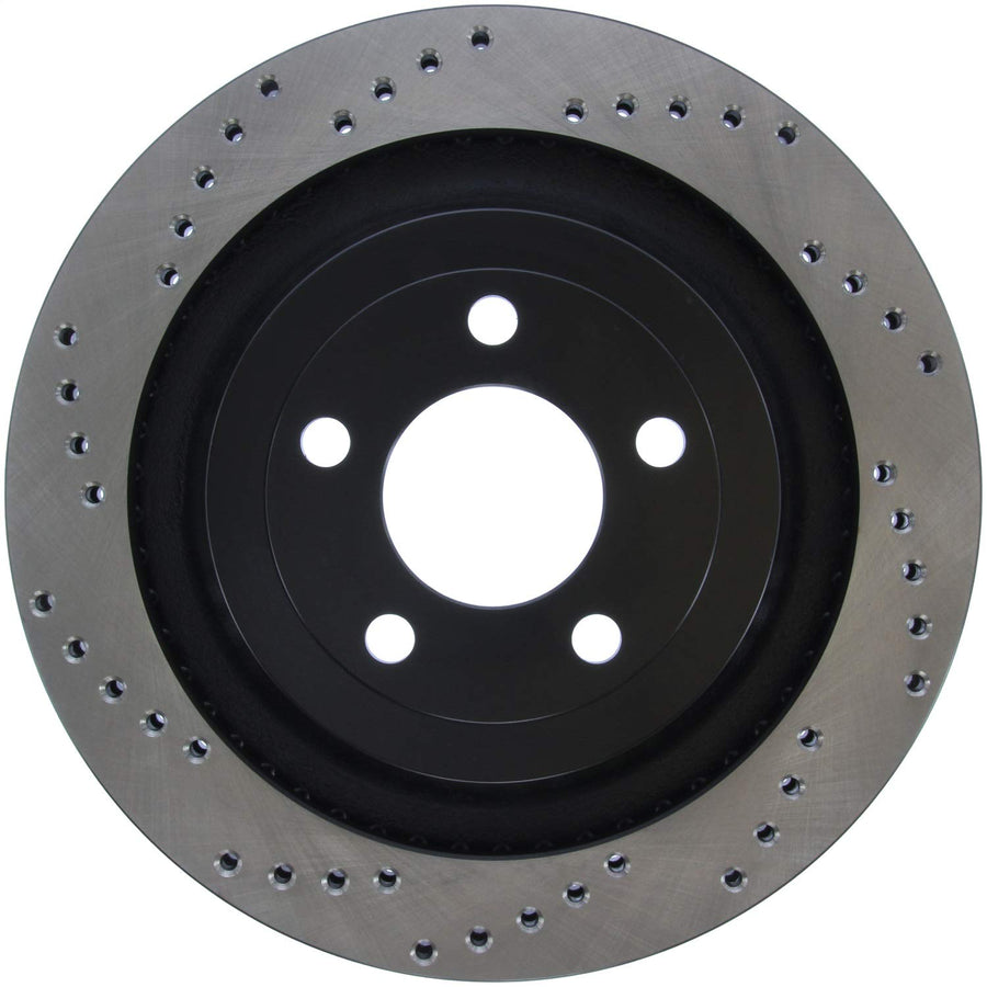 StopTech Sport 128.61109R Cross Drilled Brake Rotor (Rear Right), 1 Pack