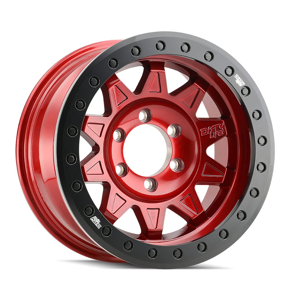 17x9 ROADKILL RACE, Bolt Pattern: 5x5/, Offset: -14, CRIMSON CANDY RED BEADLOCK, set of 1