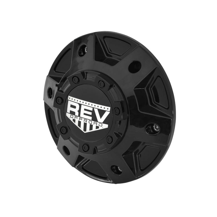 C10895B-6 REV Wheels 895 Series Cap - Gloss Black - 6-Lug