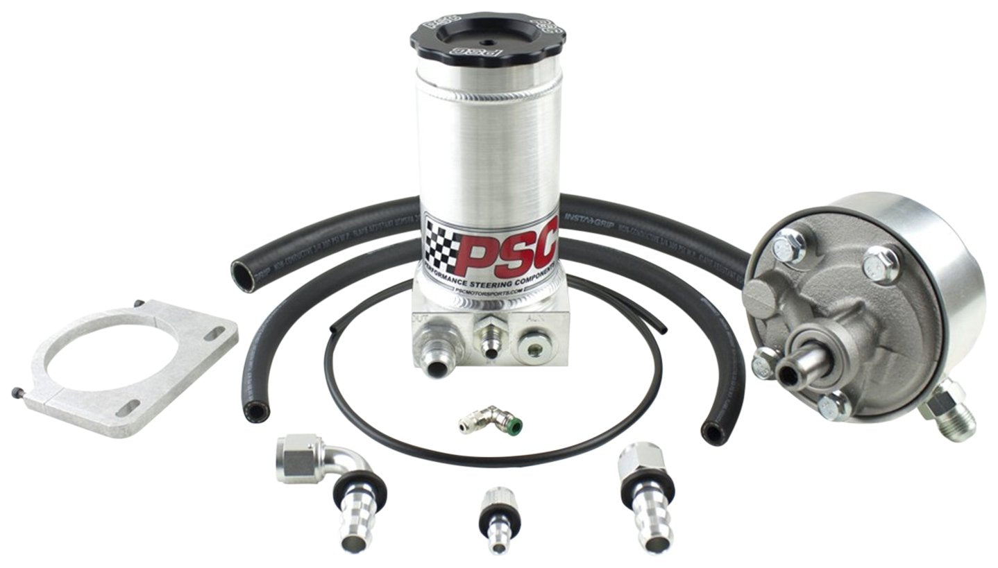 1400 Series PSC Motor Sports Power Steering Pump And Remote Reservoir Kit PK1405