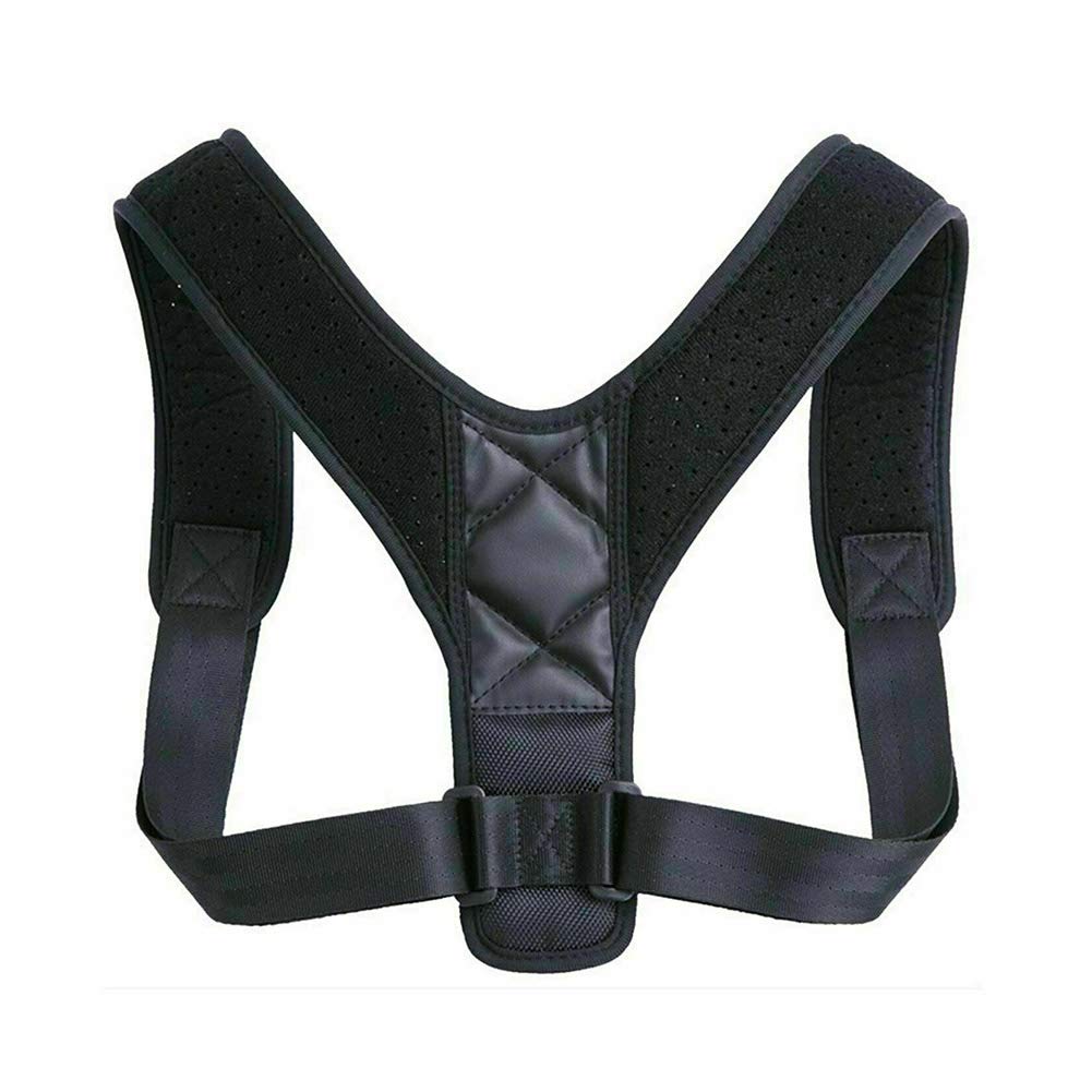 Lumbar and Spine Support Posture Corrector, Back Belt, Double Comfortable Adjustable Belt, Can Reduce Neck and Back Pain for Men, Women and Students.