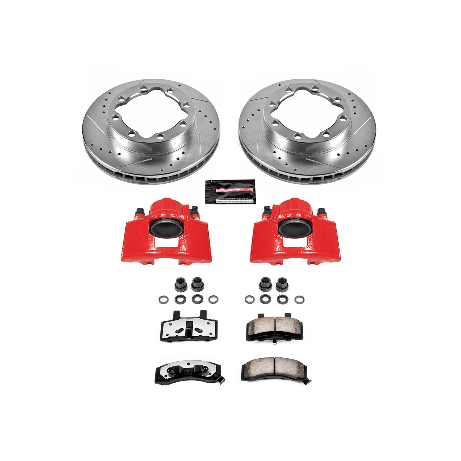 Power Stop Brake Kit KC1524-36 with Caliper (Front Truck and Tow) For K1500 Suburban, K2500, K2500 Suburban, K3500, Ram 2500, K1500 Suburban, K2500, K2500 Suburban, K3500 [Model Specific]