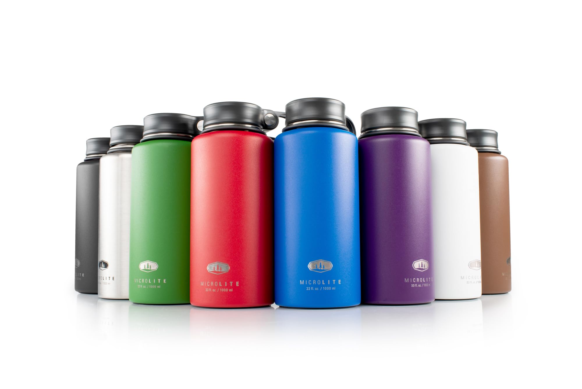 Microlite 1000 Twist GSI Outdoors 33 fl.oz. Vacuum Insulated Stainless Steel Water Bottle, Campsite
