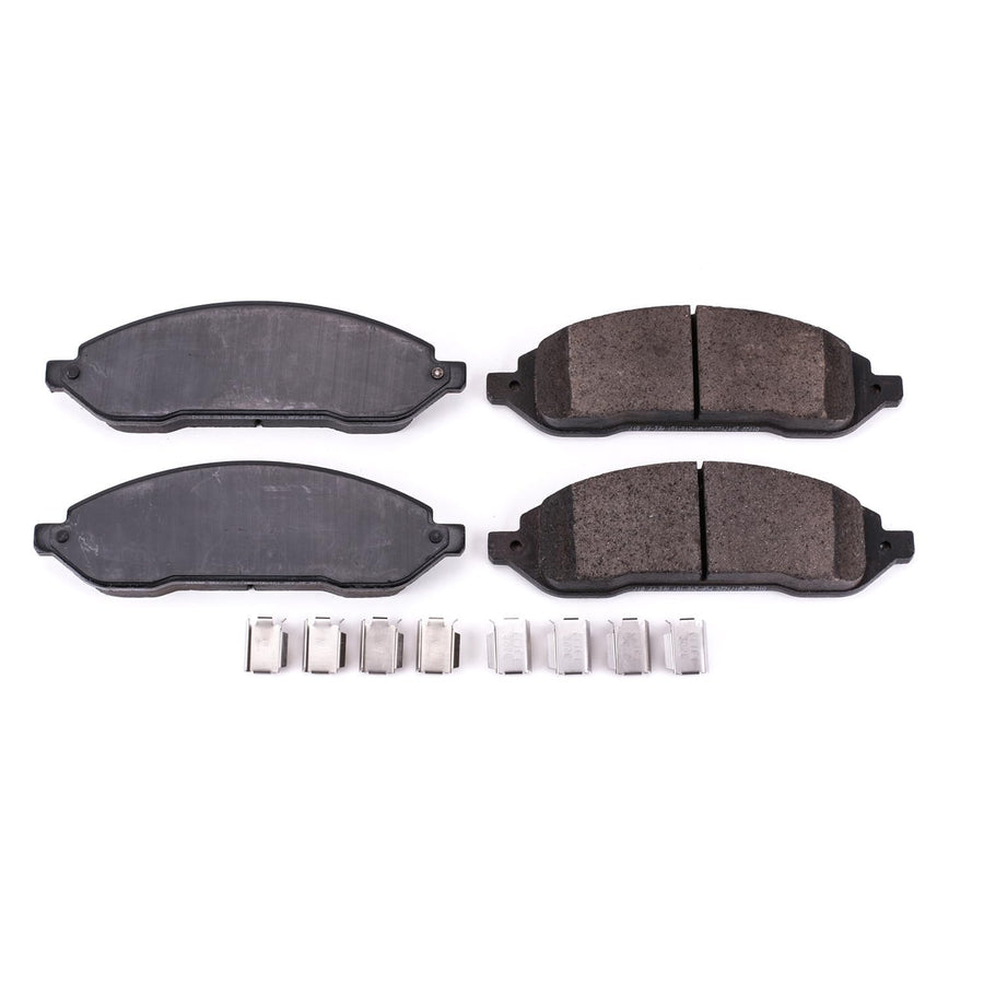 Power Stop Front Brake Kit For 2004-07 Ford Freestar | Mercury Monterey 2004-07 - Ceramic Brake Pads With Installation Hardware, 17-1022