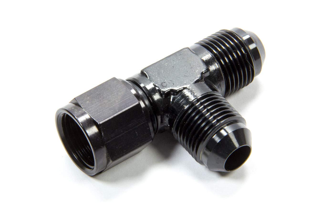 Black -8AN T Female Swivel On Run Fragola