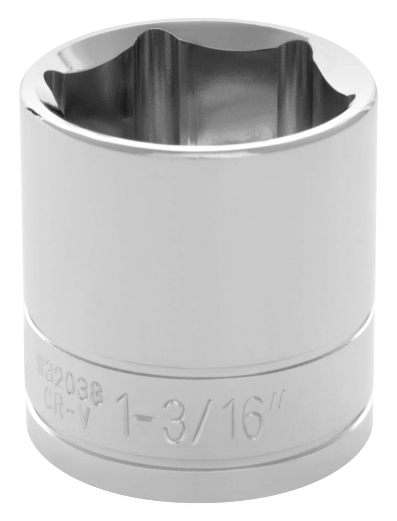 1/2 Drive Performance Tool 6-Point Socket, 1-3/16 W32038