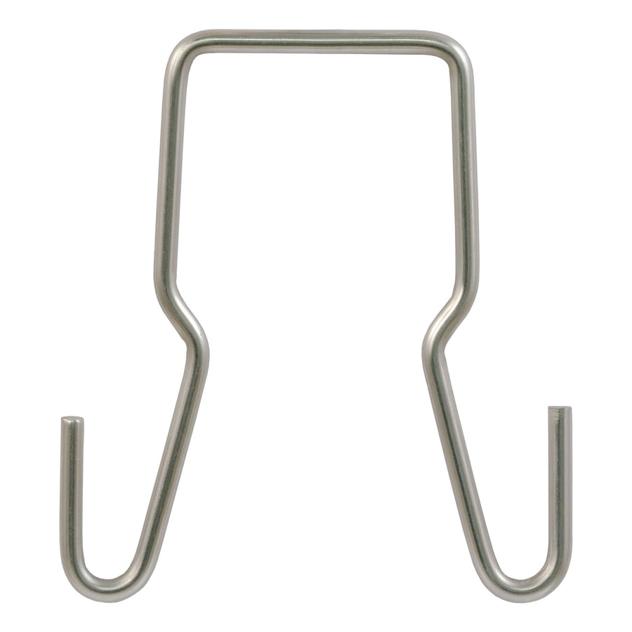 CURT Trailer Safety Chain Holder Bracket for Clip-On 2-inch Shank, Stainless Steel Hanger Hooks