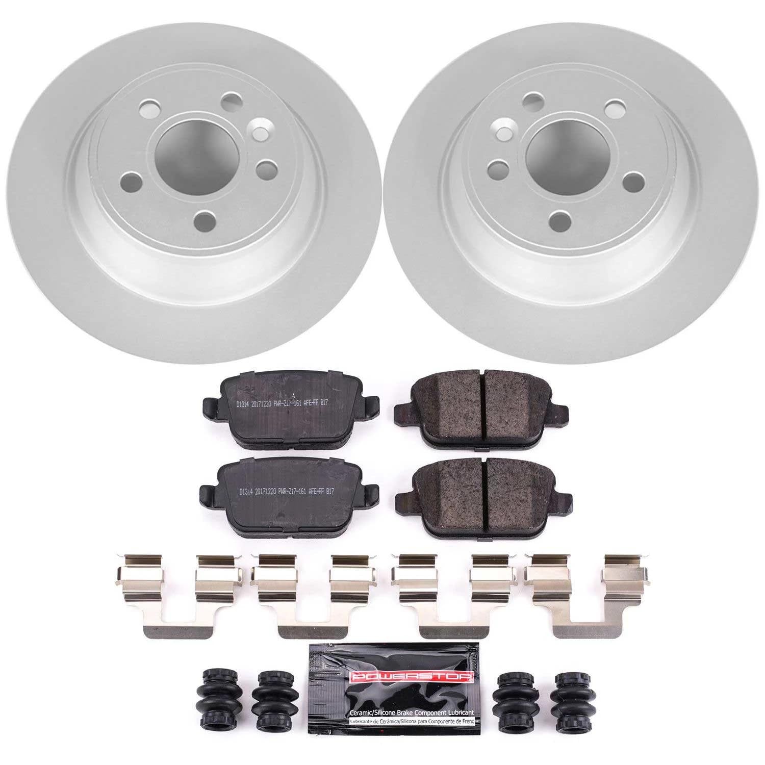 Power Stop CRK5341 Z23 Evolution Geomet Coated Brake Kit Rear For Volvo S80 2007-2008 [Model Specific]