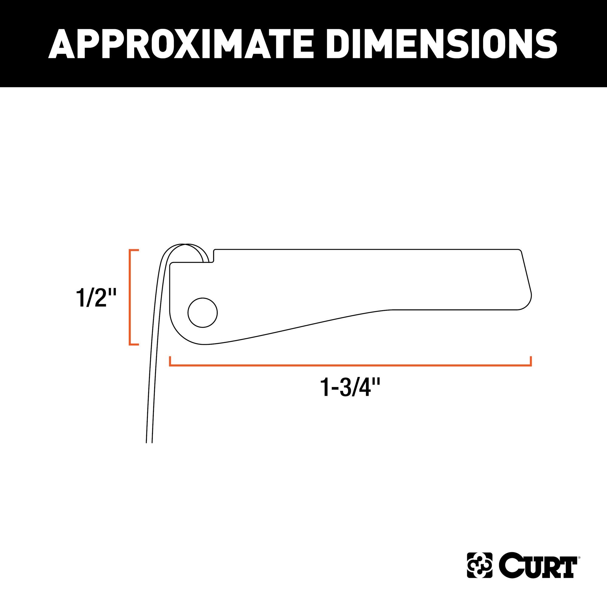 CURT Replacement Clevis Hook Safety Latch for CURT #81999 #81950