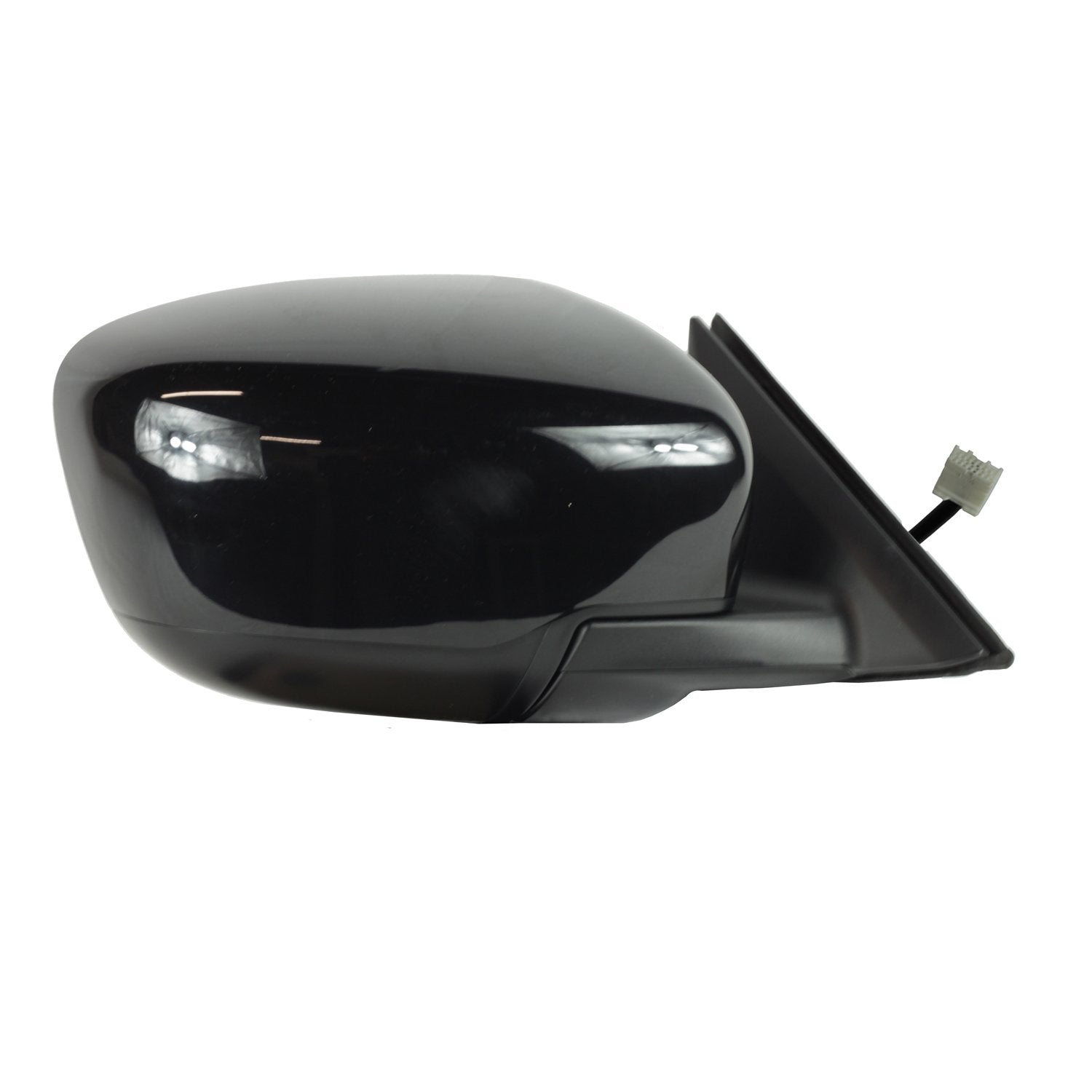 68135N Fit System Passenger Side Mirror for Nissan Rogue US, Korea and Japan Built, Textured Black w/PTM Cover, Foldaway, Power