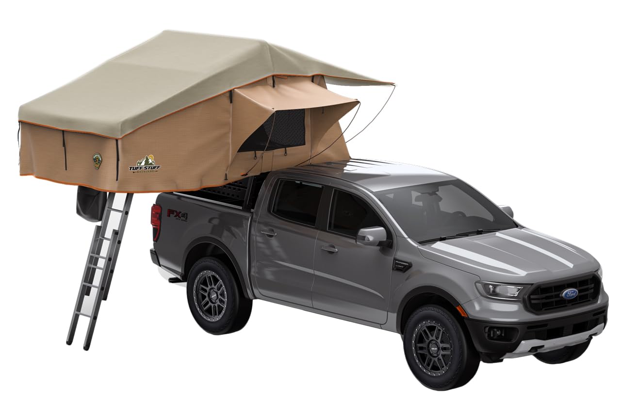 Ranger Tuff Stuff Overland TS-RTT-RAN-65 Roof Top Tent; 3 Person; 65"