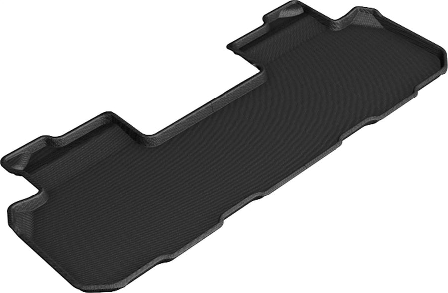 3D MAXpider Custom Fit Second Row All-Weather Floor Mats for Select Chevrolet Traverse/Buick Enclave Models - Kagu Rubber (Black)