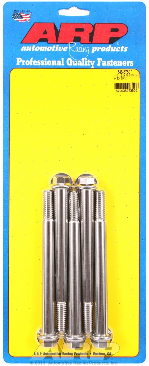 Hex Bolt ARP (646-5750), Stainless Steel