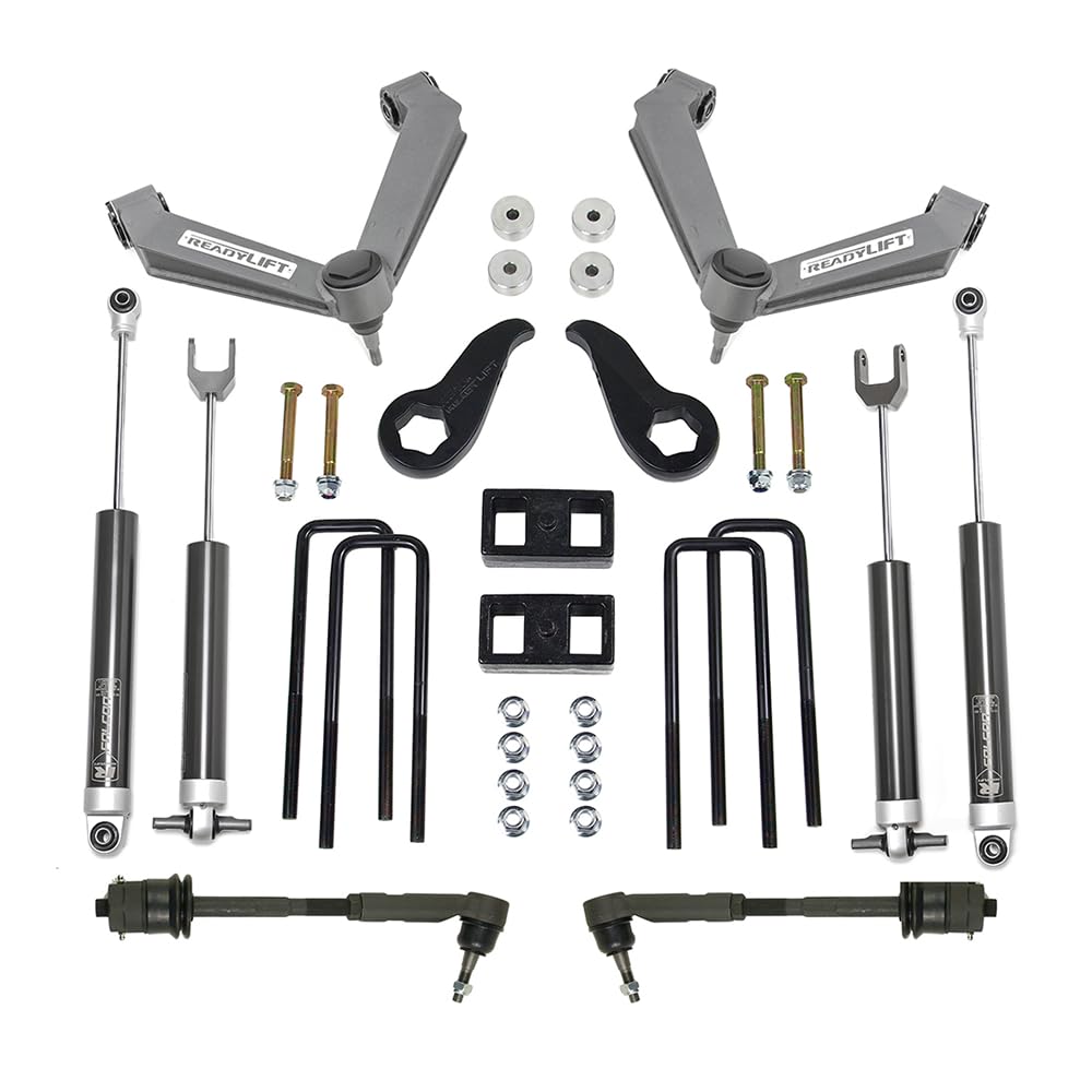 3.5'' SST Lift Kit ReadyLIFT 69-35140 Front with 2'' Rear with Fabricated Control Arms with Falcon 1.1 Monotube Shocks For Chevrolet/GMC 2500HD RWD, 4WD